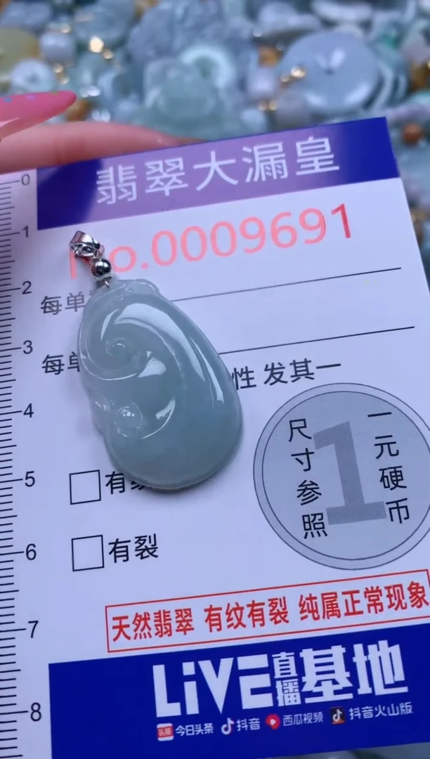 翡翠未镶嵌吊坠(不含链)9691