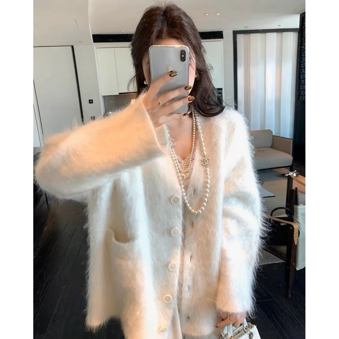 Lilylikes 超幼Baby马海毛开衫 进口670g手工毛流感小香风