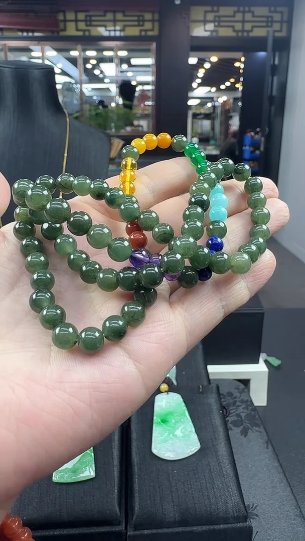 未镶嵌手串翡翠手串