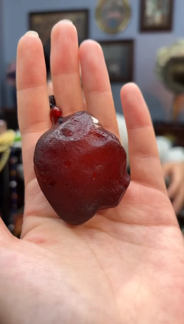 琥珀颈饰未镶嵌吊坠