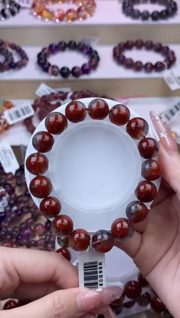 水晶手串未镶嵌极光23荆棘玫瑰12m+