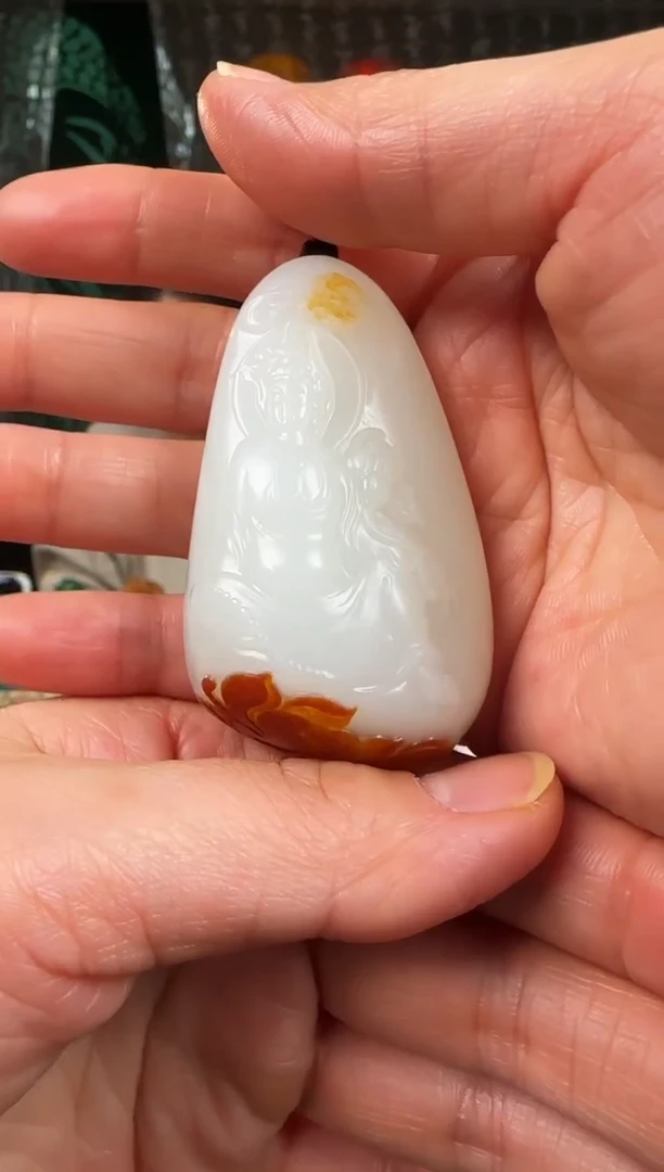 未镶嵌和田玉挂件观音