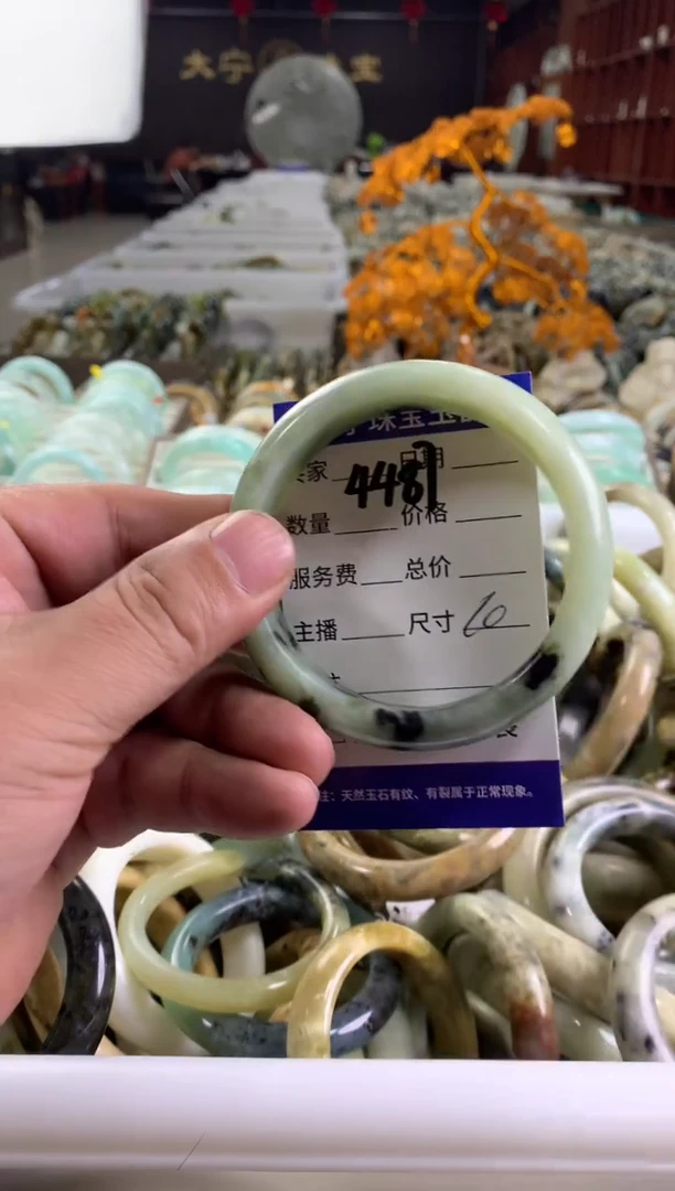 蛇纹石玉未镶嵌手镯4487