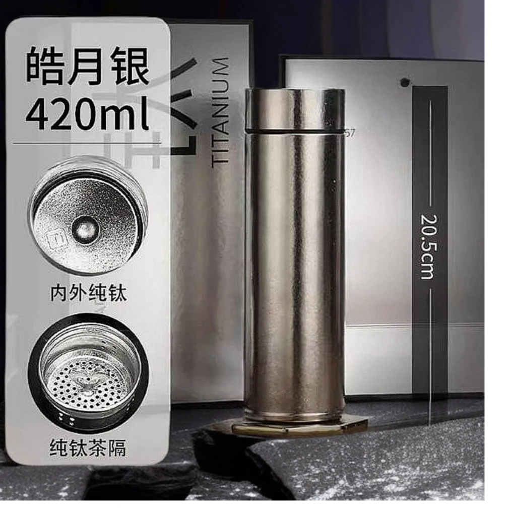 纯钛杯保温保冷带茶漏保鲜简约设计适合办公家用大自动上水烧水壶
