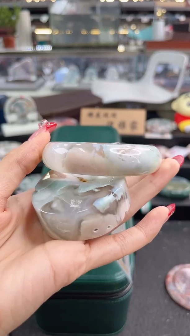 未镶嵌手镯石英质玉58圈口（赠品镯心）S94515