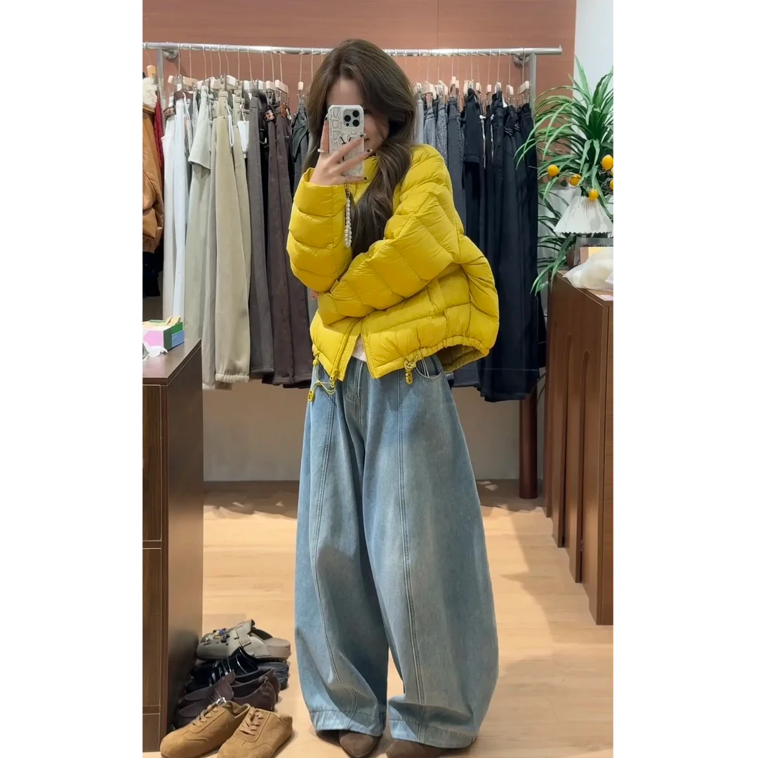 MARIE.COCO韩版小众休闲短款排骨棉服女小个子百搭宽松加厚面包服