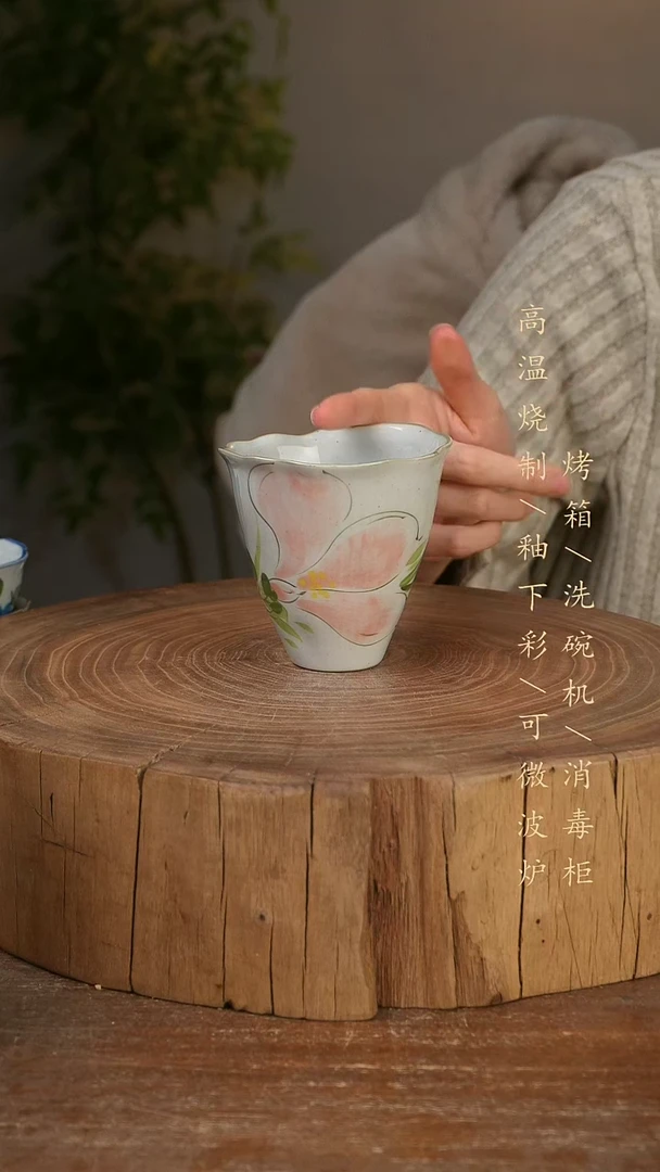 碗瓷景德镇手工手绘高温瓷釉下彩