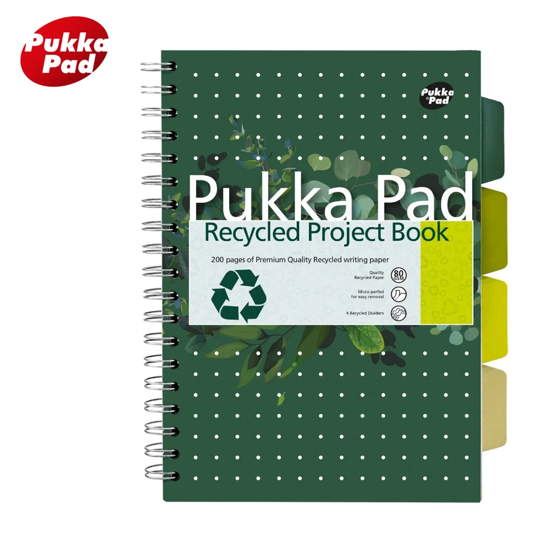 Pukka Pad 再生B5本学生考研办公环保欧式森系ins风美式线圈本