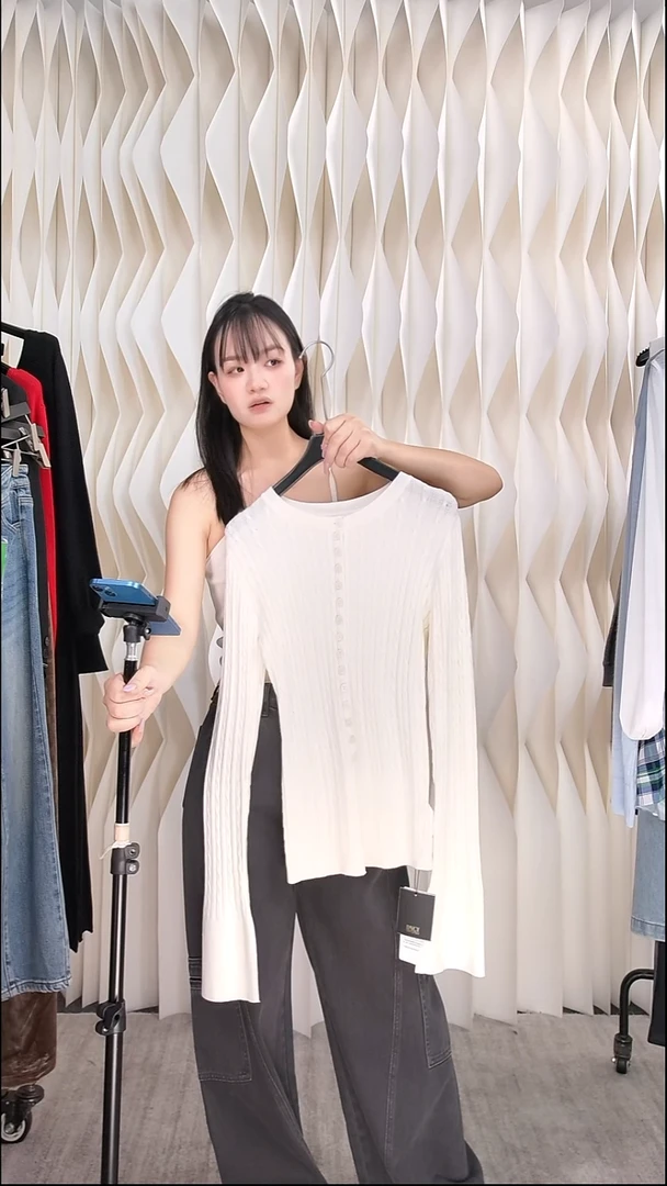 麻花针织开衫均码