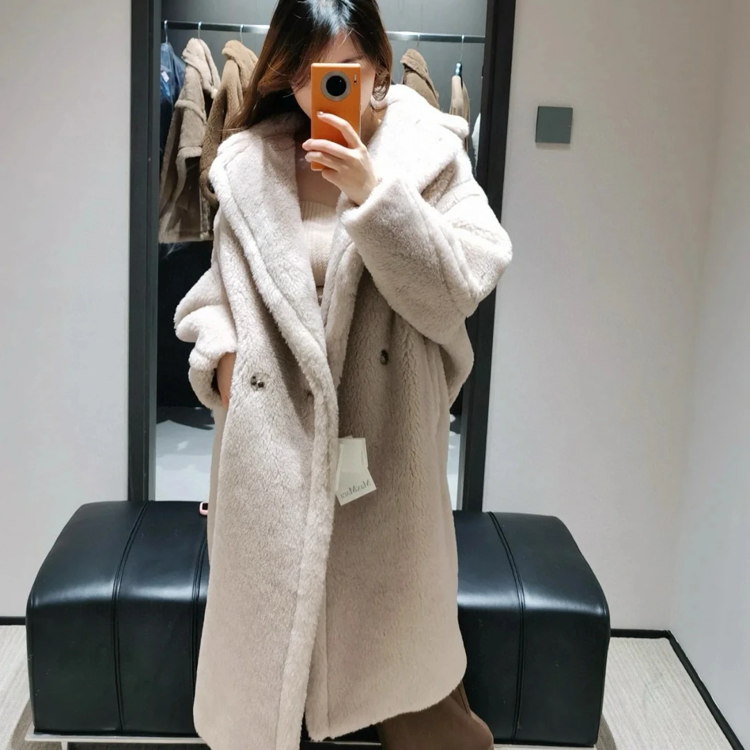99新 MaxMara Teddy系列燕麦色泰迪大衣/尺码s（胸围约128）
