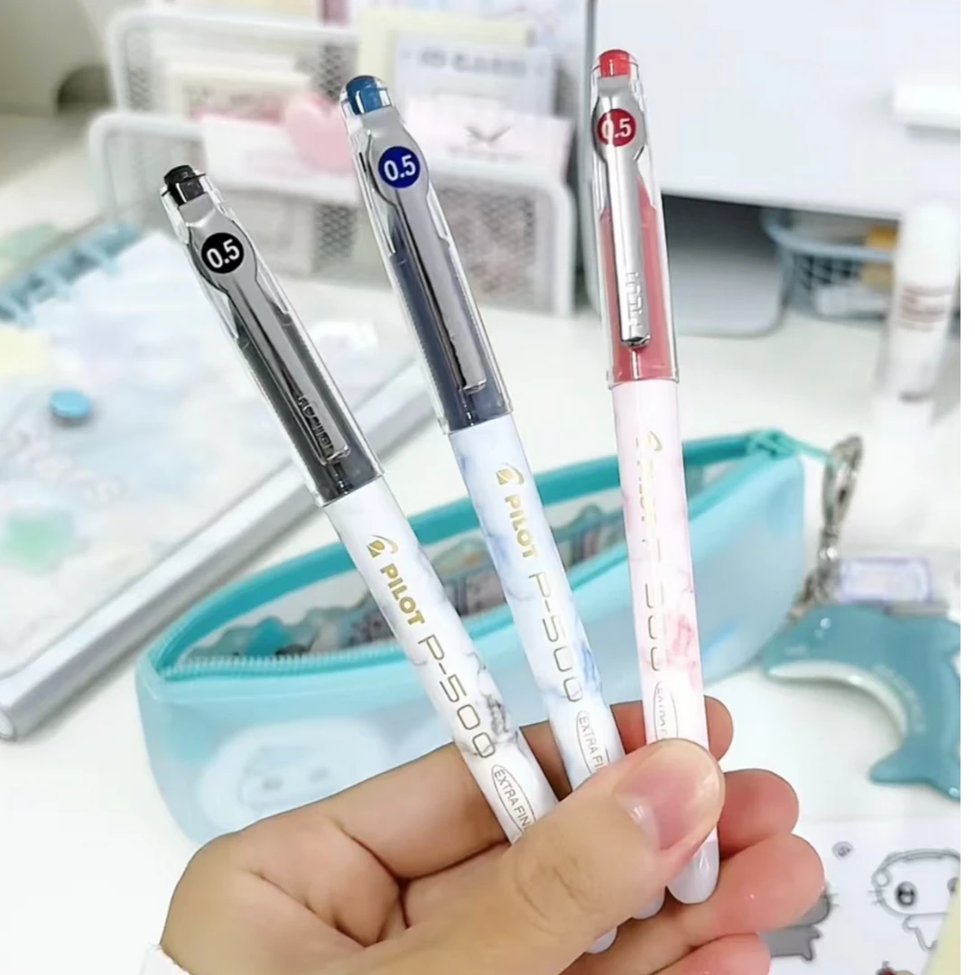 百乐笔P500/P700金标限定款直液式针管中性笔大容量学习必备用品