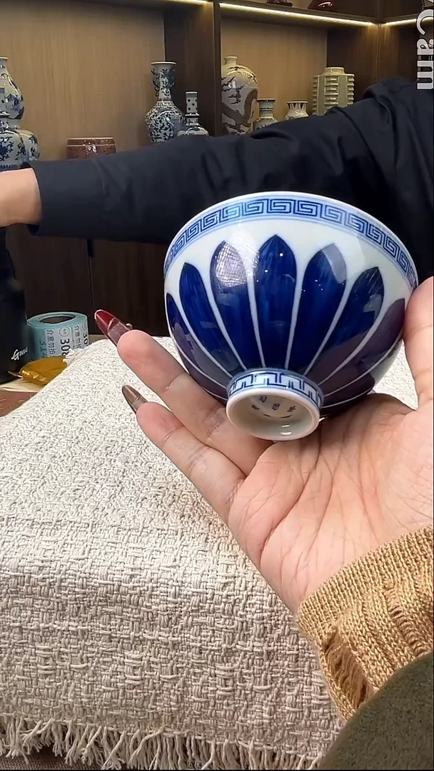 瓷片景德镇毛仔柴窑杯