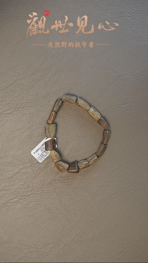 沉香手串加雅布拉九分沉随形单圈 9.49g