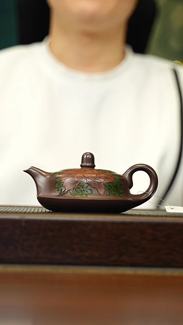 茶壶紫砂宜兴原矿 手工 紫砂壶容量200CC