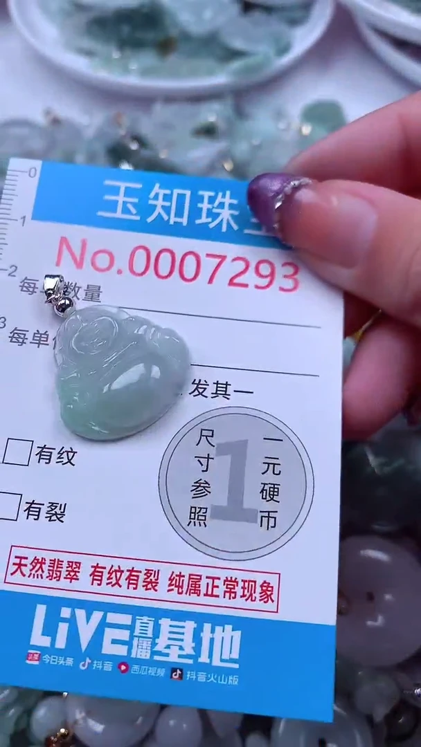 翡翠未镶嵌吊坠(不含链)7293