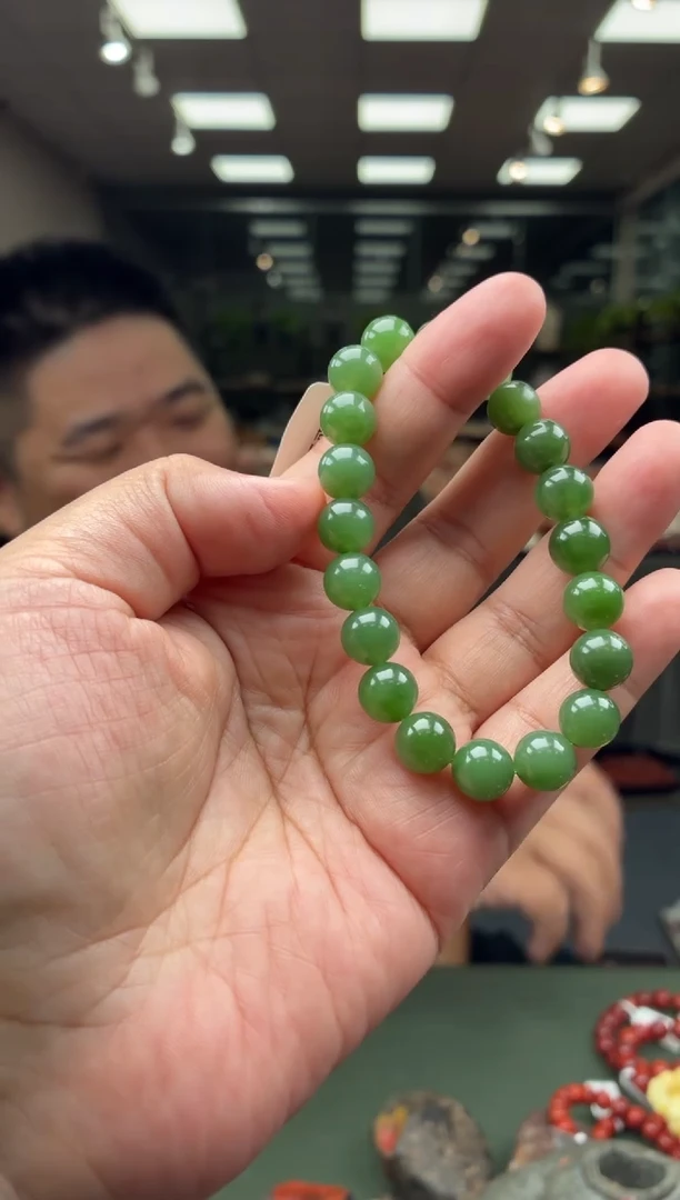 未镶嵌手串和田玉单圈手串一条约9mm+多样性发货