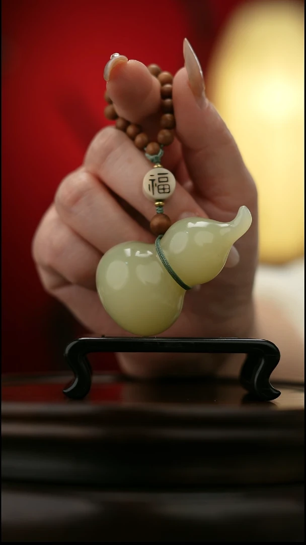玉【手捻玉福禄】天然玉石手把件