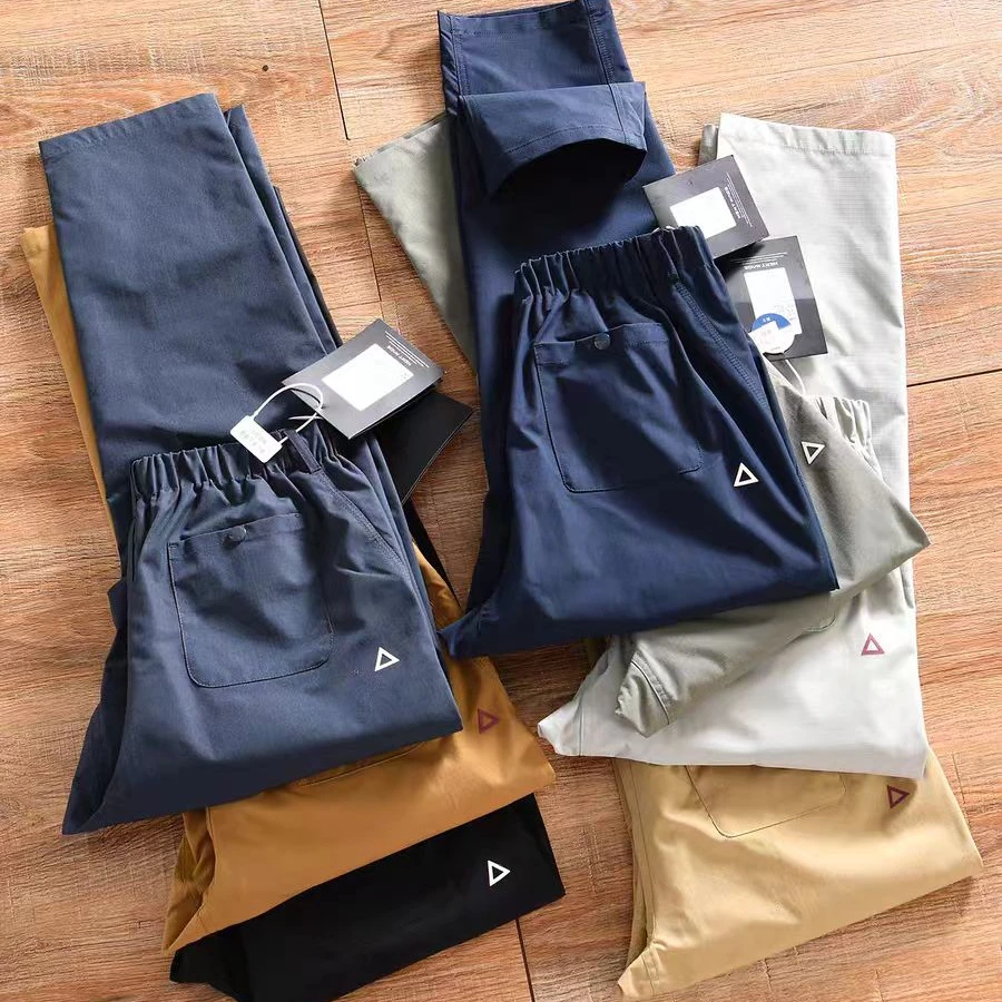 爆款夏季户外三角白标宽松锥形休闲裤美式工装长裤男女同款休闲裤