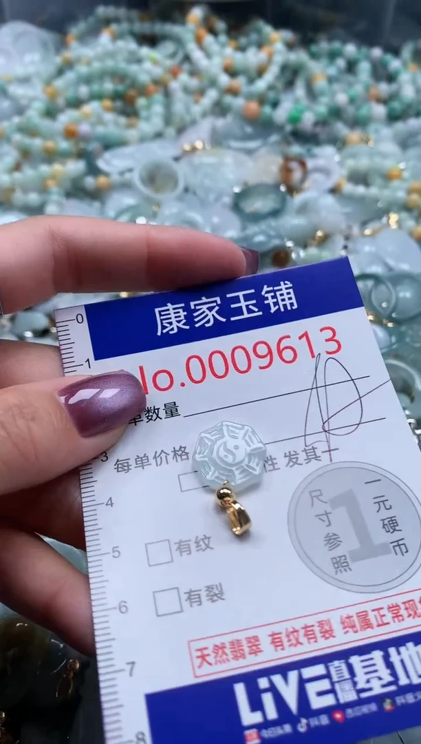 翡翠未镶嵌吊坠(不含链)9613