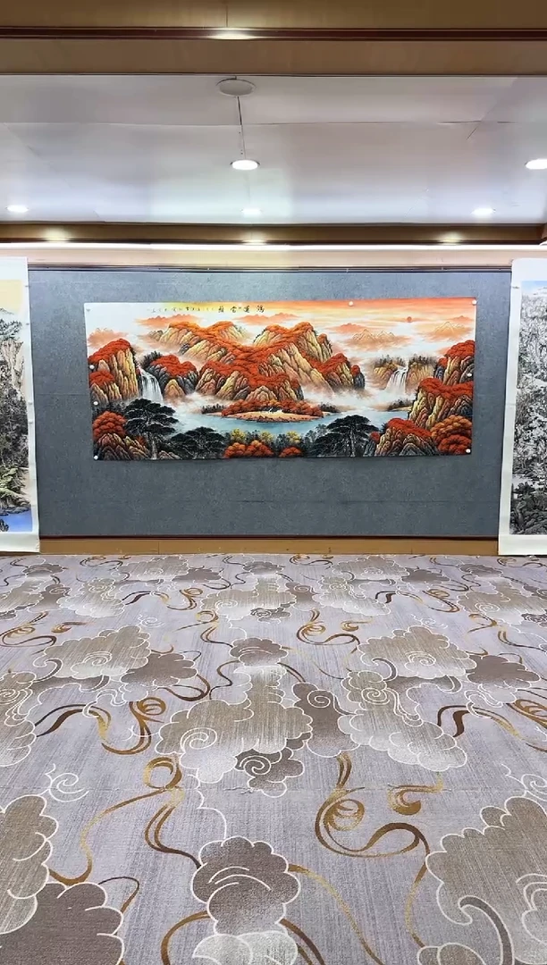 绘画Y-刘雪红-大丈二-山水画