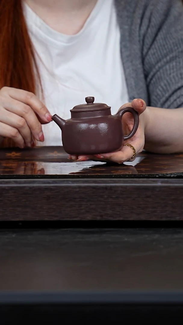 茶壶紫砂老紫泥言心微瑕孤品福利
