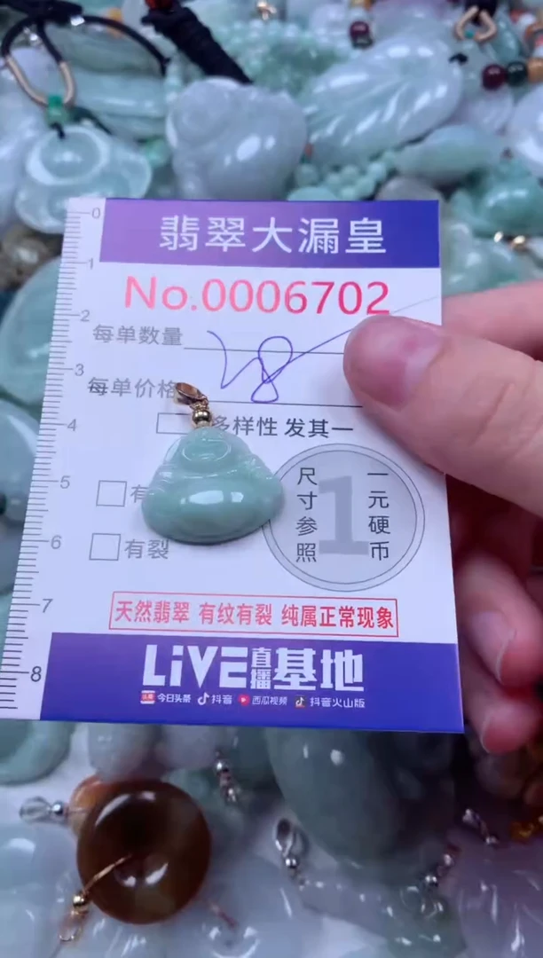 吊坠(不含链)未镶嵌翡翠6702