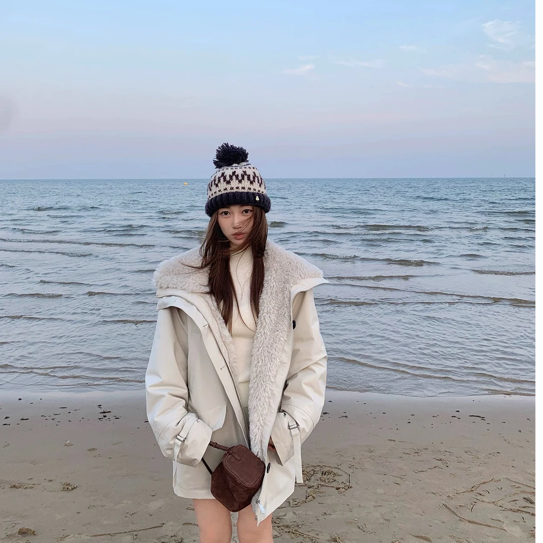 北岛parka 休闲宽松全毛内里三防派克服