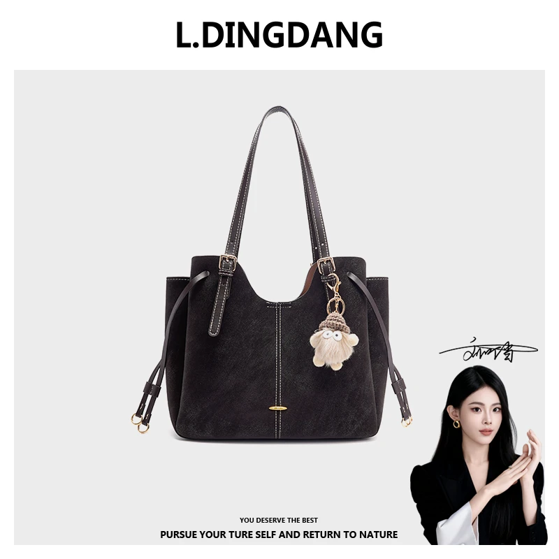 【刘叮当甄选】2025新款手提托特包百搭单肩包时尚