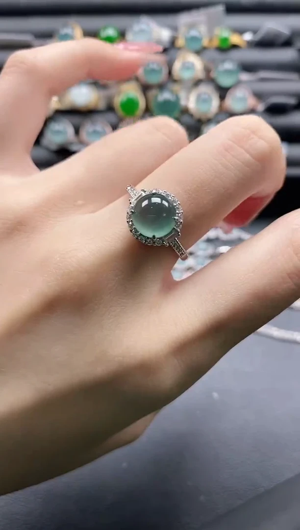 【闪购商品】翡翠戒指银S925镶嵌11111-