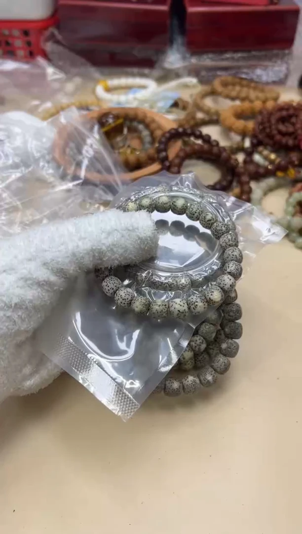 星月菩提手串061117星月手工雕刻单圈多样性发