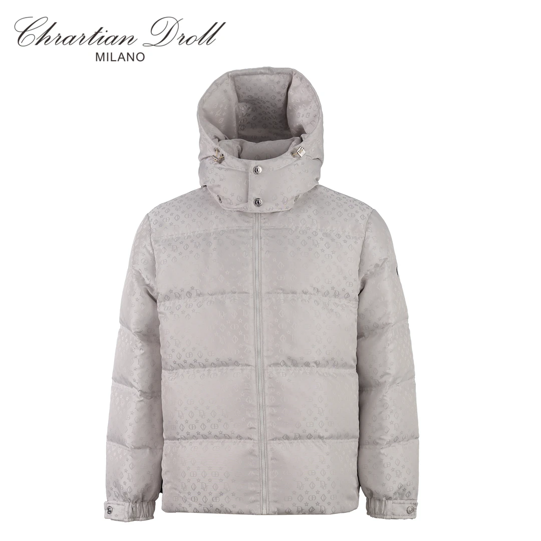 DROLL冬季新款带帽保暖羽绒外套男DAF73Y2033男款秋冬高级外套