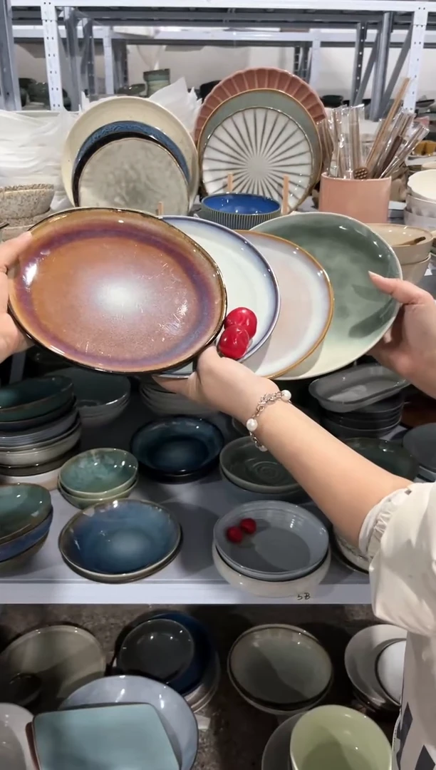 【闪购商品】瓷片外贸尾货瑕疵满20包邮X4 小盘组合