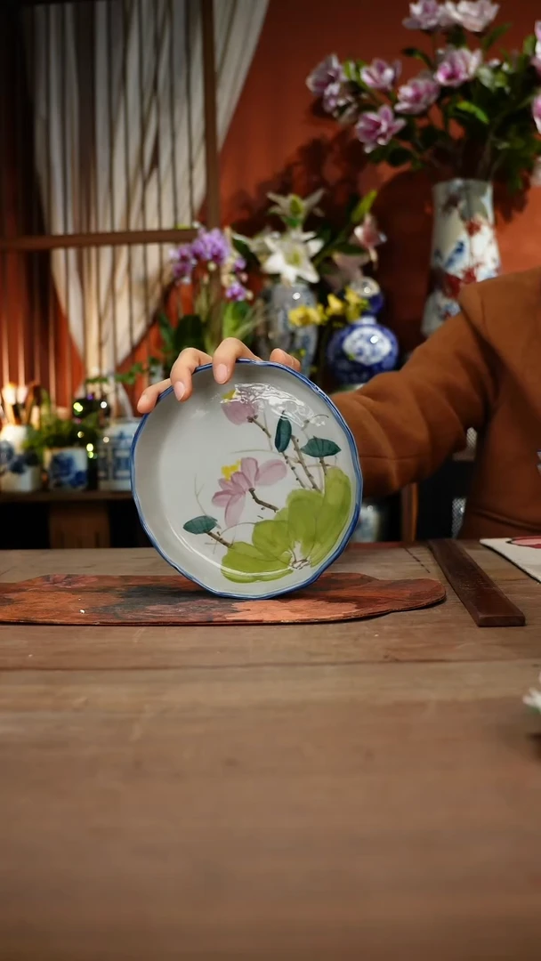 当代景德镇高温釉下彩手绘陶瓷餐具