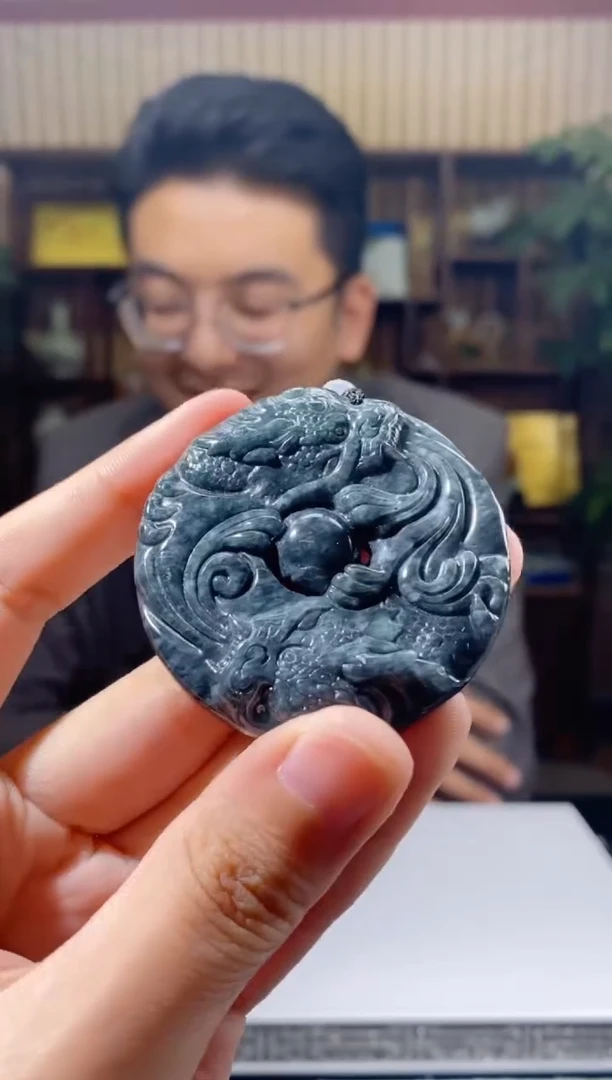 颈饰未镶嵌翡翠JJ翡翠吊坠-08