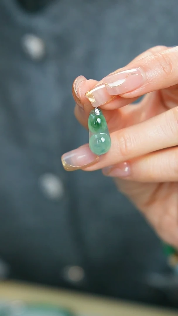 【闪购商品】翡翠颈饰18K金镶嵌45号-吊坠/姿/3