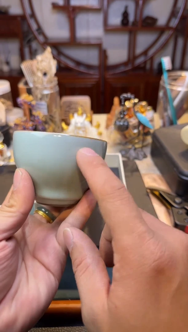 【闪购商品】茶杯柴烧汝窑一个