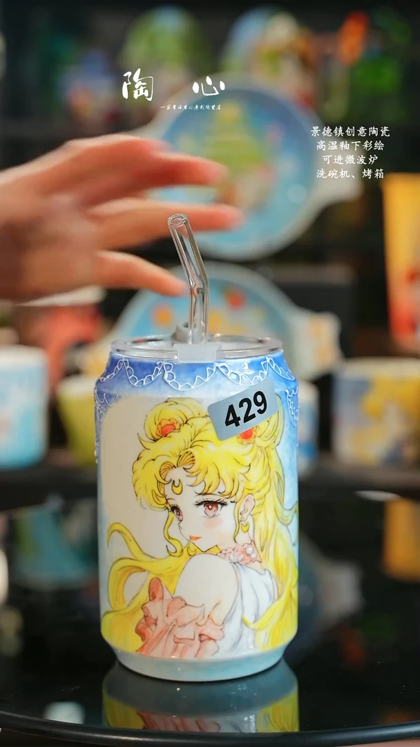 景德镇高温釉下彩纯手工手绘