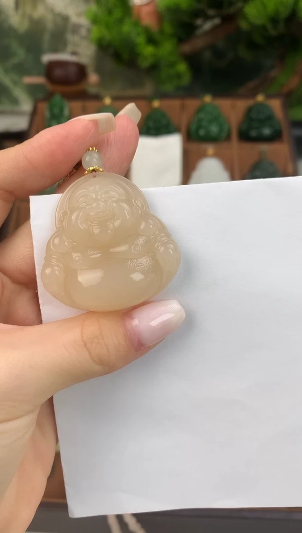 颈饰未镶嵌和田玉吊坠40mm