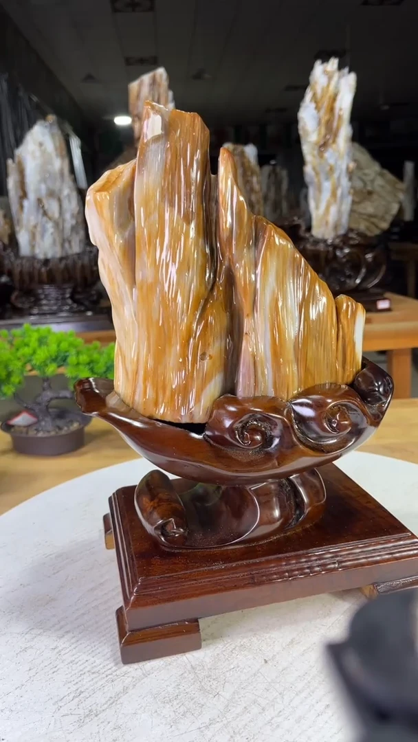 未镶嵌珠宝奇石硅化玉650