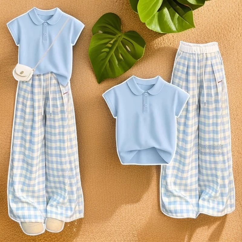 【专柜品质】女童夏款亲子装25女童夏季儿童秋季夏装套装洋气宝宝