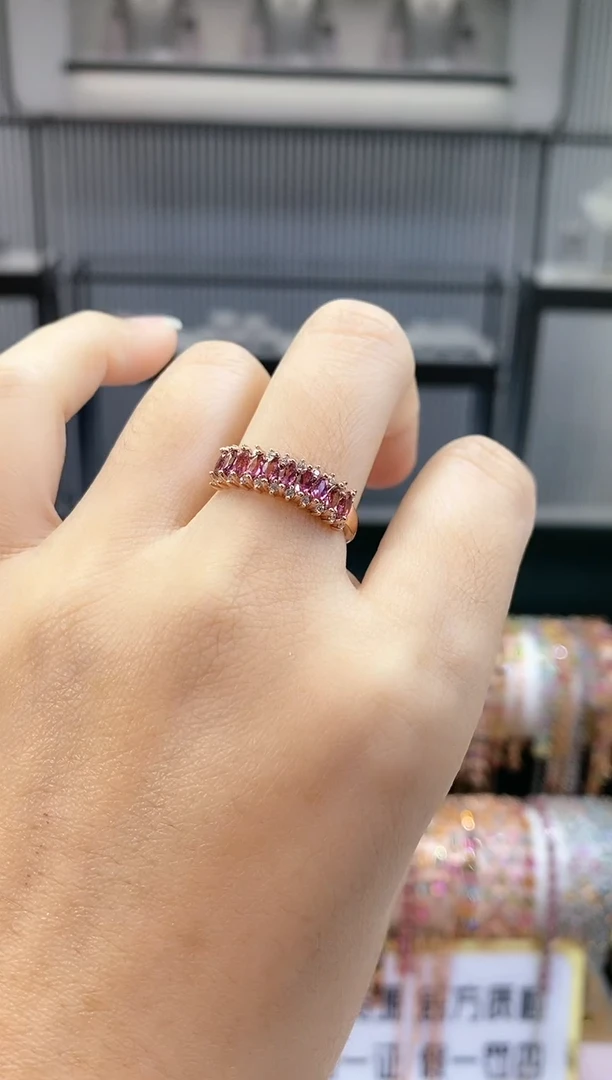 银S925镶嵌戒指碧玺6666666666