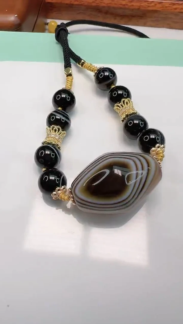 玛瑙/玉髓项链未镶嵌Y21565（拍一发一）多样性发货