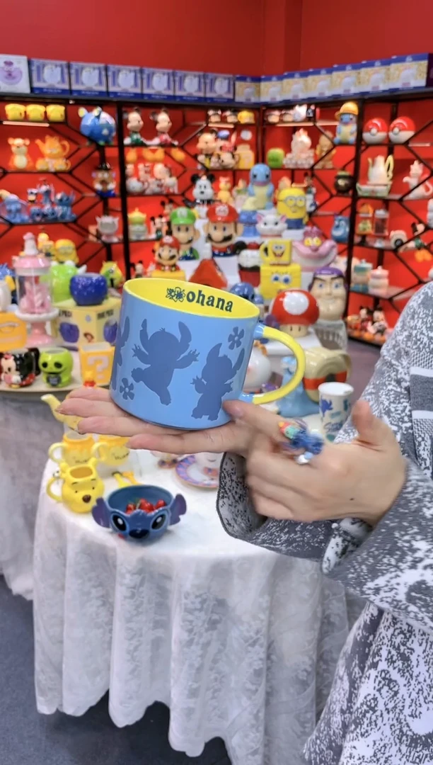 【闪购商品】1@@陶瓷杯史迪仔杯子