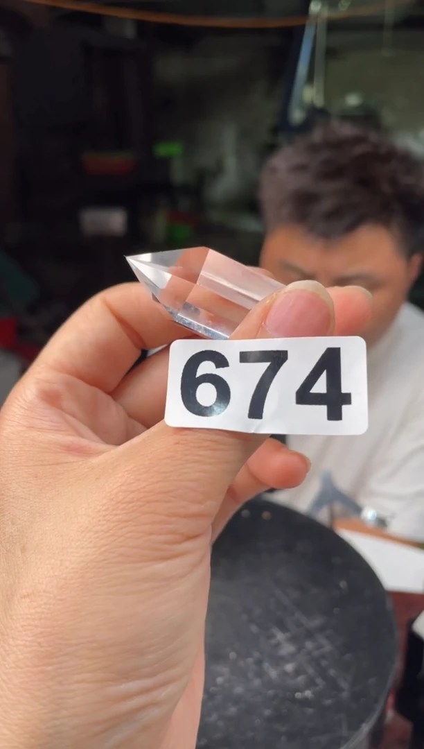 未镶嵌水晶大型摆件（非配饰）白水晶双尖柱子674