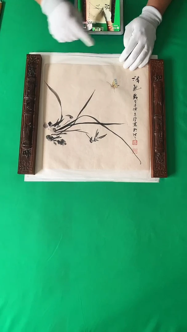 纸本38*38手绘国画作品定制