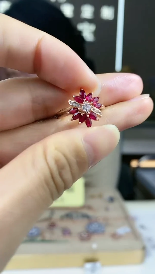 【闪购商品】红宝石手饰银S925镶嵌手饰