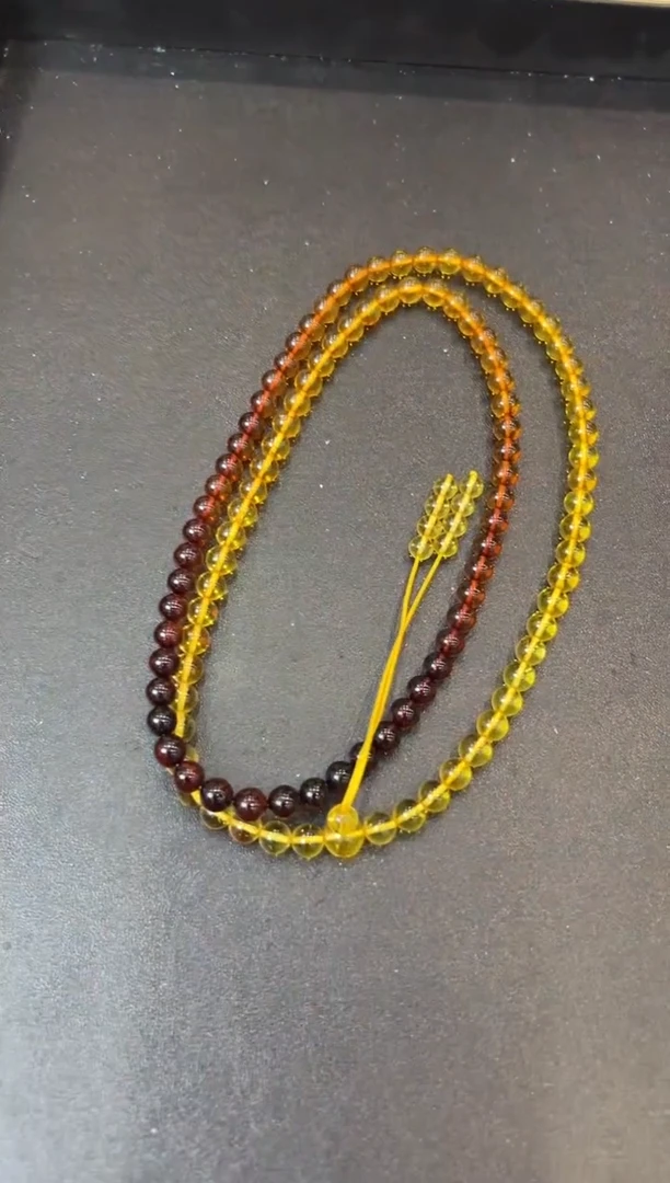 琥珀颈饰未镶嵌琥珀长串多样性发货-593805