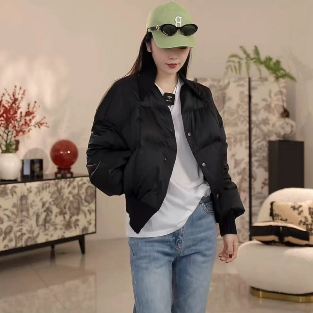 新款短款简约短款休闲时尚百搭鹅绒羽绒服女28351