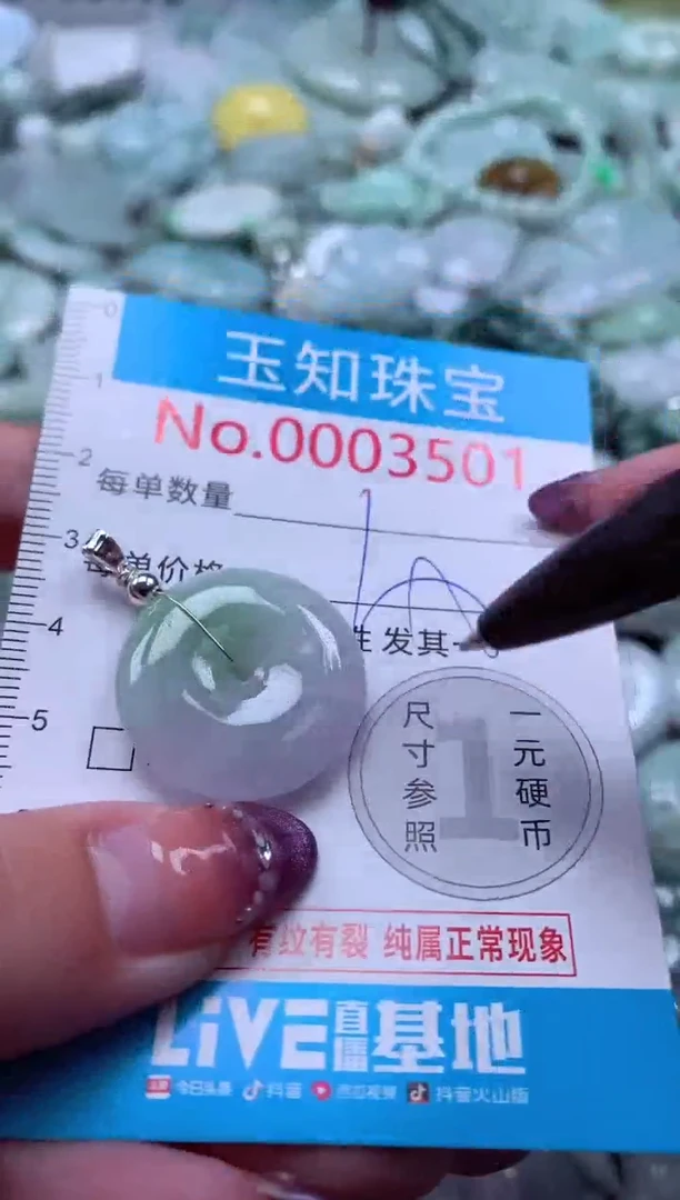 翡翠未镶嵌吊坠(不含链)3501