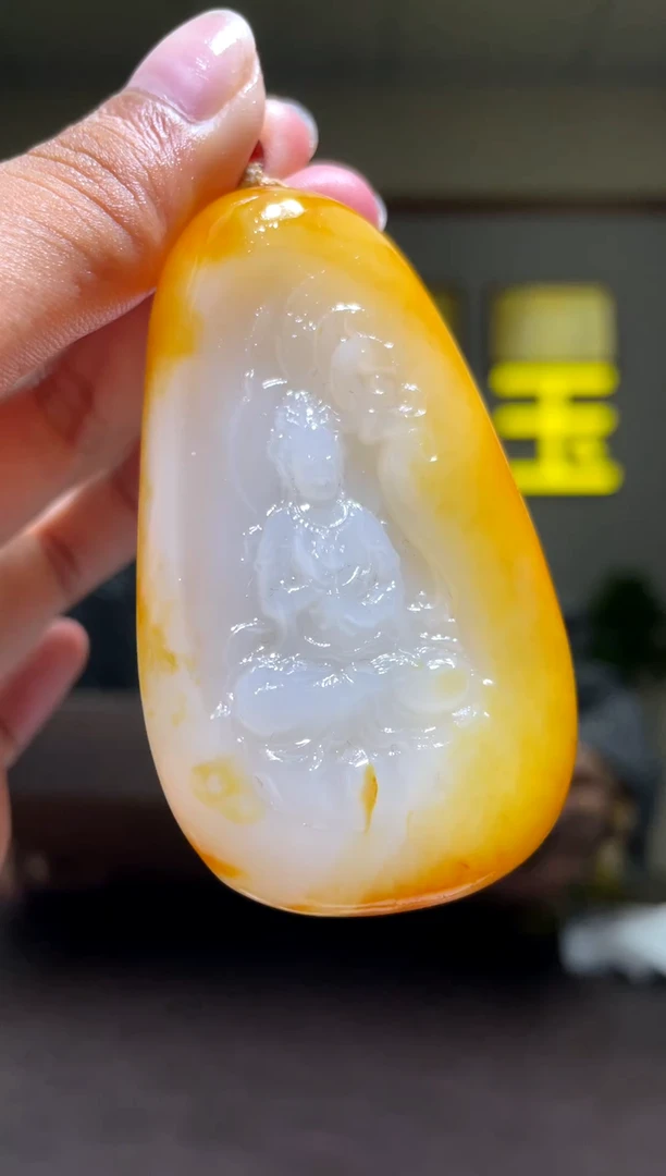 未镶嵌和田玉挂件Y*子观音